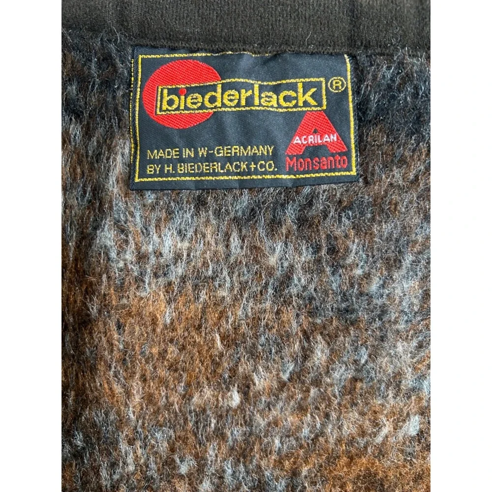 Vintage Biederlack Fleece Blanket‎ Cheetahs Wildlife 50 x 58 Made USA Excellent